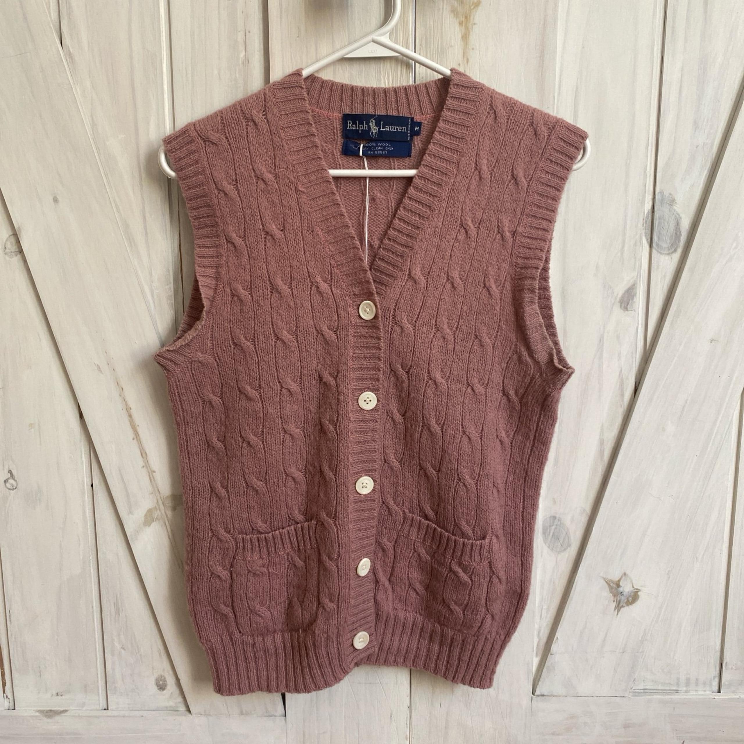 Vintage Ralph Lauren Women’s Wool Vest Size Medium