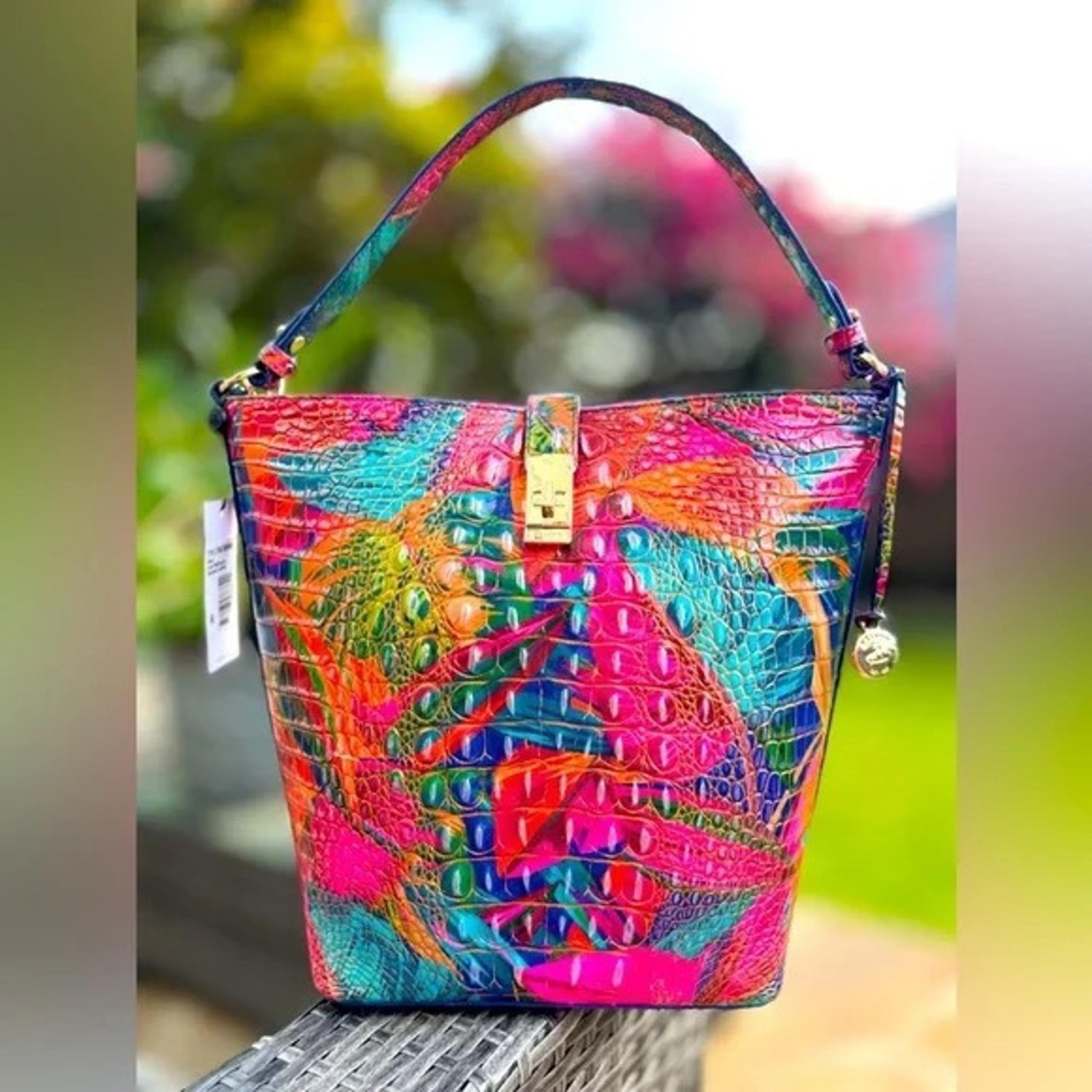 NWT Brahmin Lush Shira Bucket Bag Leather Purse