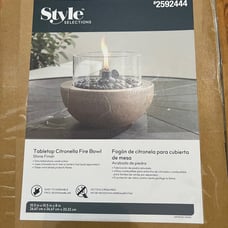 Tabletop Citronella Fire Bowl