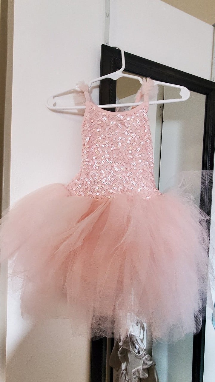 Toddler light pink tutu dress