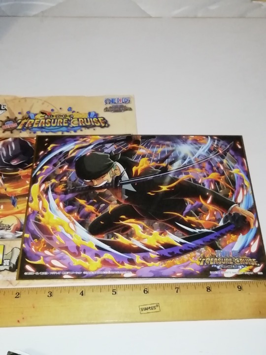 Zoro rectangle shikishi sign board One Piece Bandai