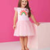 NWT Mud Pie Toddler Girls Rainbow Mesh Tutu Dress in Pink 2T-3T (M)