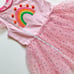 NWT Mud Pie Toddler Girls Rainbow Mesh Tutu Dress in Pink 2T-3T (M)