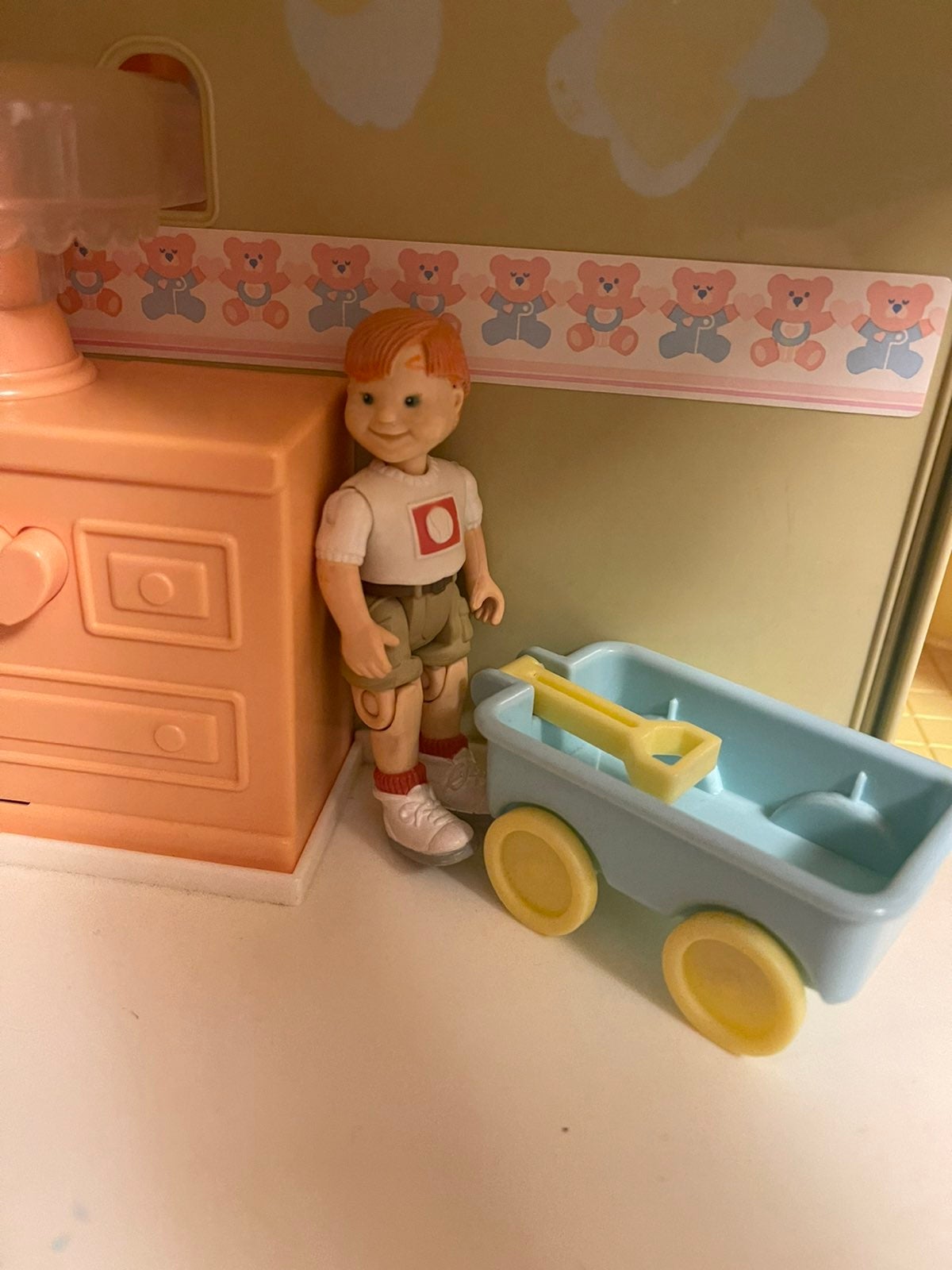 Loving Family boy figure & wagon ❤️child