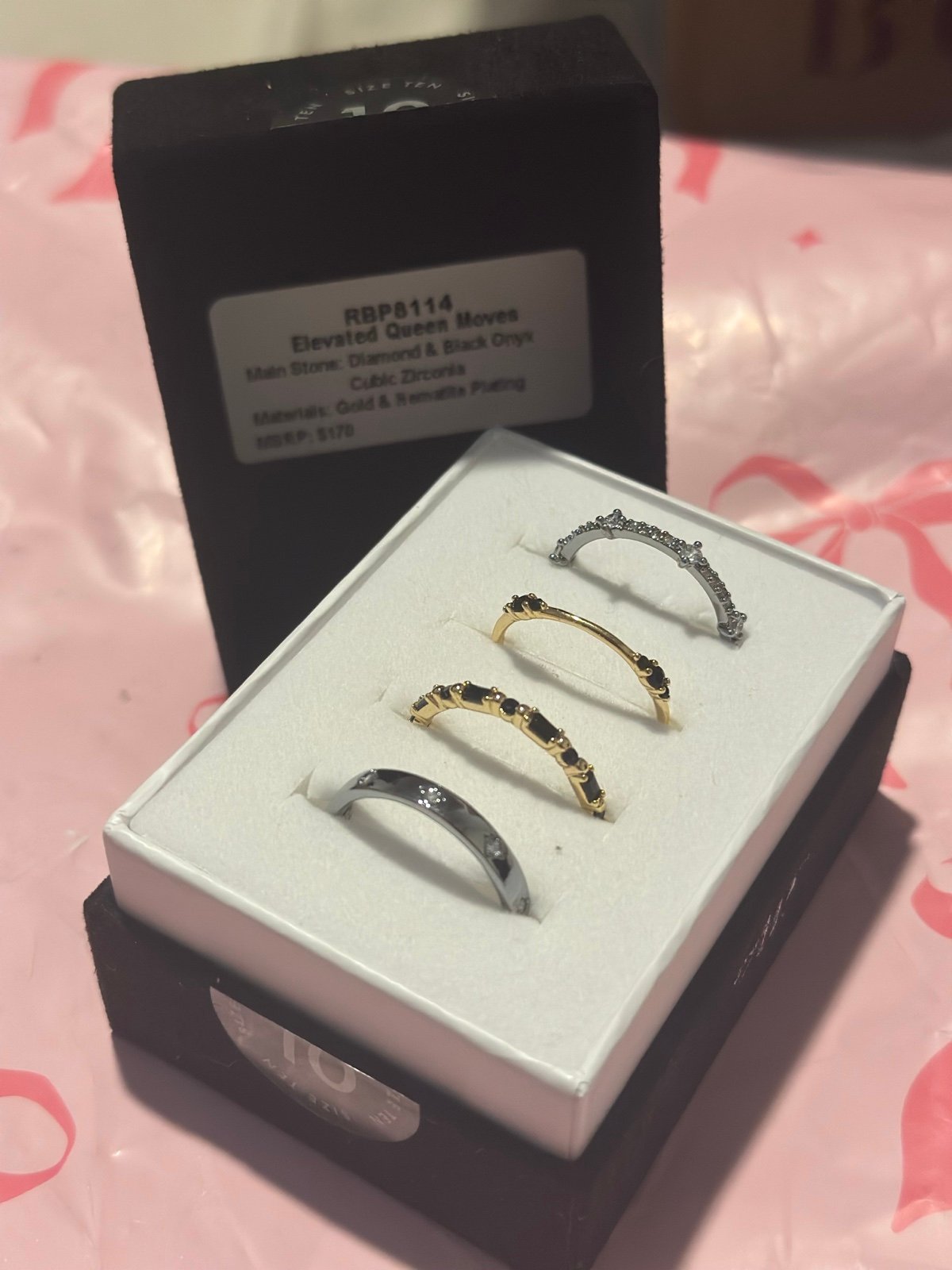 Bomb Party Luxe Bands – Elevated Queen Moves Ring (Size 10)