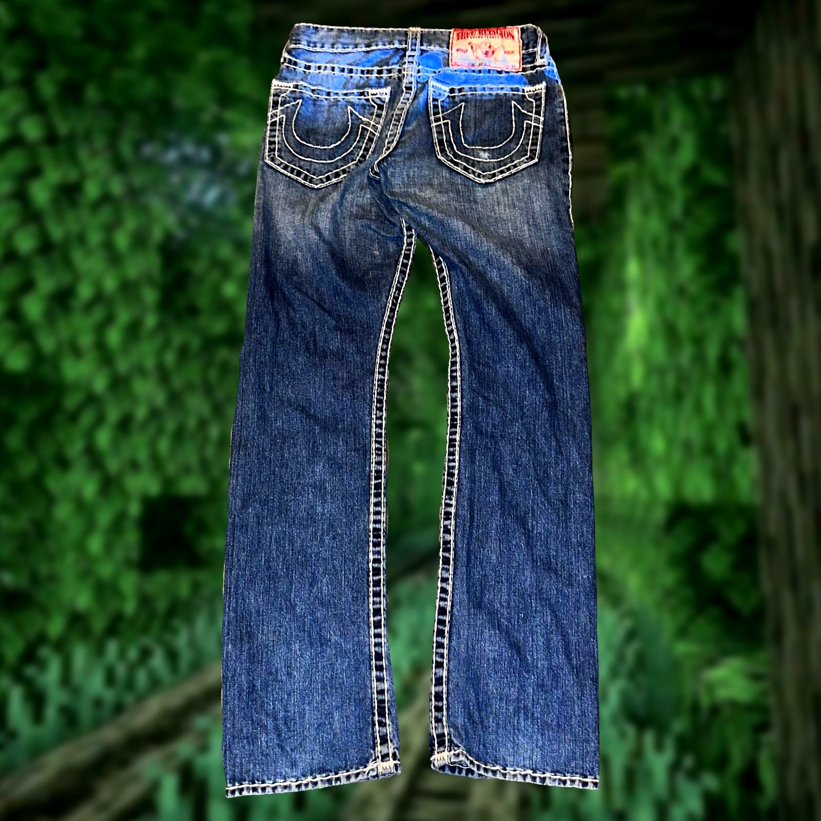 true religion bobby super t stitching embroidered jeans