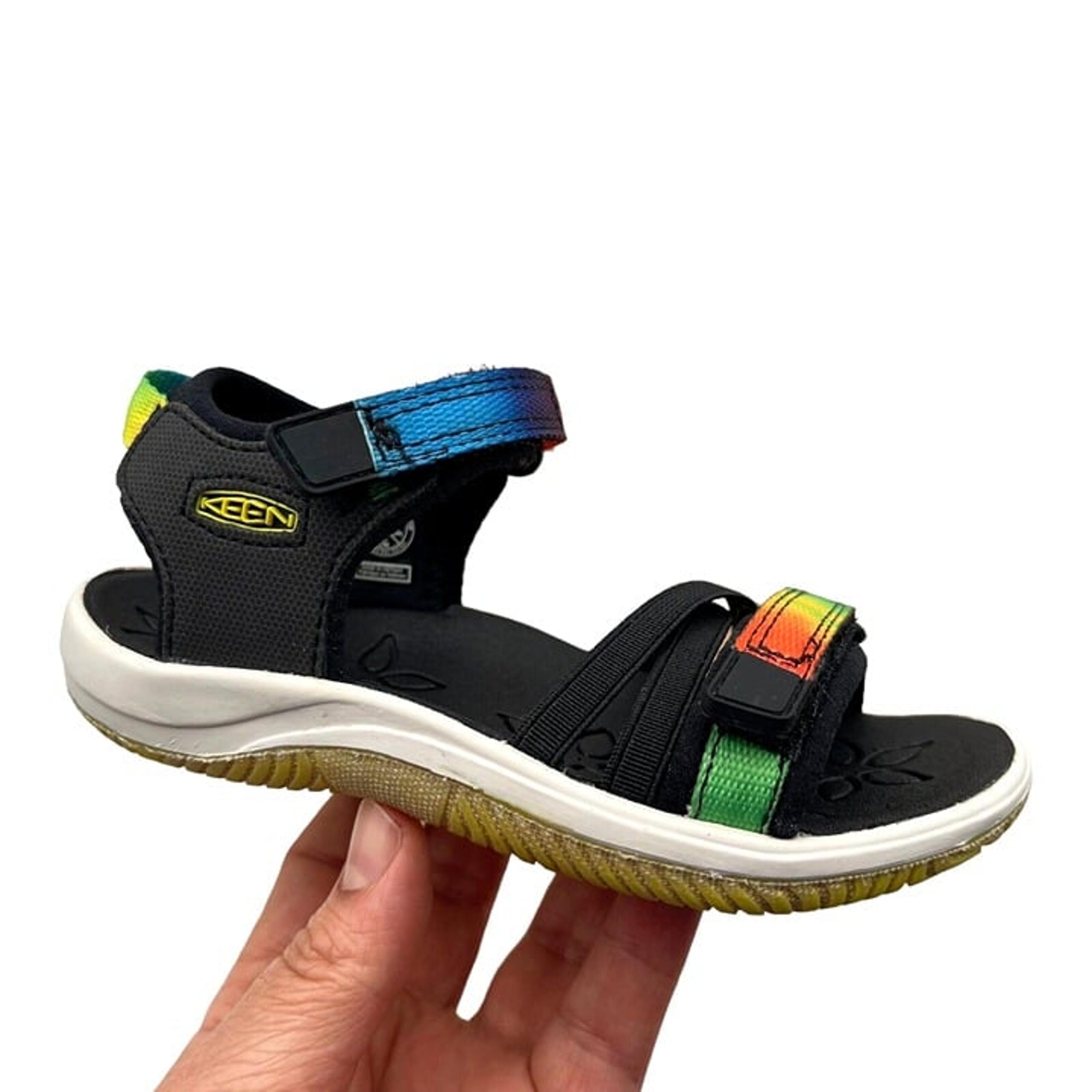 Keen Toddler Girls Outdoor Sandal Size 8 Black Tie Dye Adjustable Water Friendly