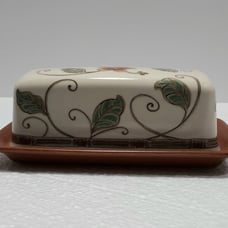 Pfaltzgraff Mission Flower Butter Dish