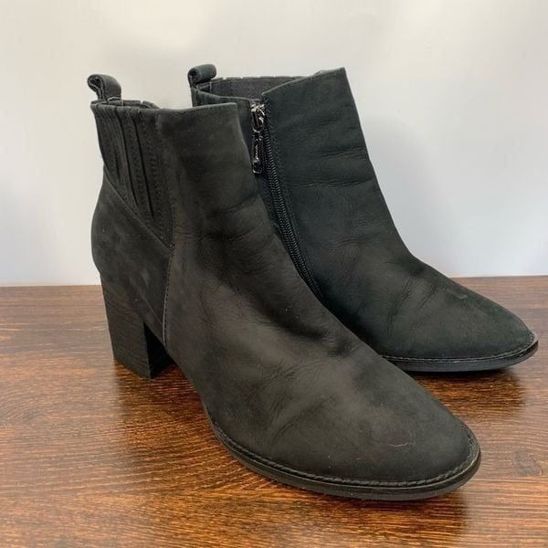 Blondo Women's Waterproof Heeled Bootie Boots Black Size 10M