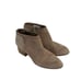 Toms Loren Suede & Fabric Stacked Heel Ankle Boot 9