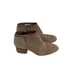 Toms Loren Suede & Fabric Stacked Heel Ankle Boot 9