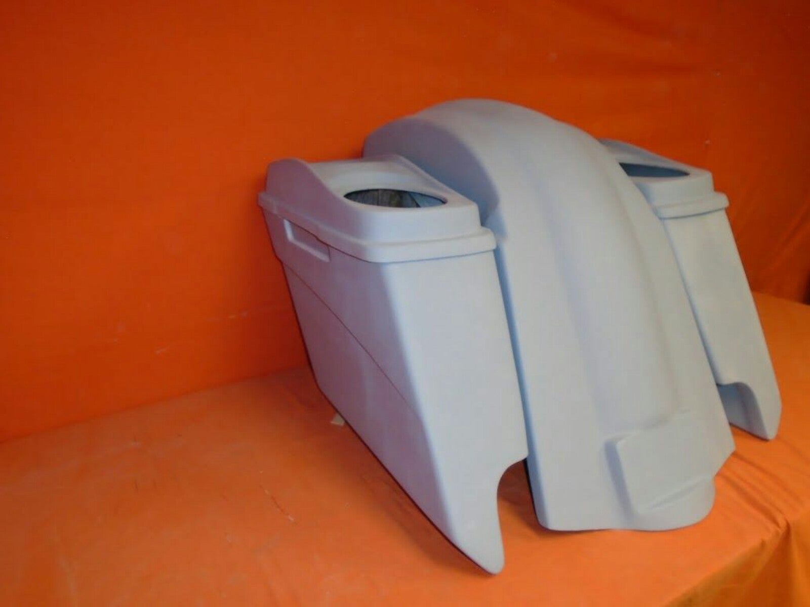 Harley Davidson 5″ Extended Stretched Saddlebags With Cut Outs Fender Dual 6.5″