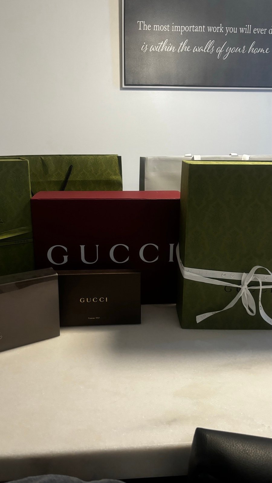 Authentic Gucci 2024 Burbundy Empty Box