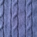 Men's Daniel Bishop Periwinkle Blue 100% Cashmere Cableknit Sweater Size Large