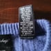 Men's Daniel Bishop Periwinkle Blue 100% Cashmere Cableknit Sweater Size Large