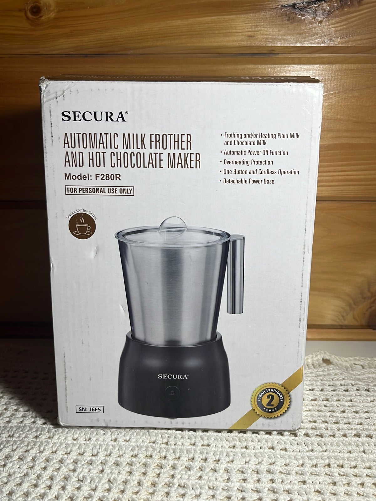 Secura Milk Frother NIB