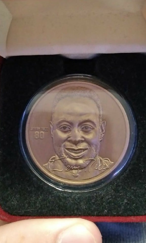 Jerry Rice Bronze Medallion