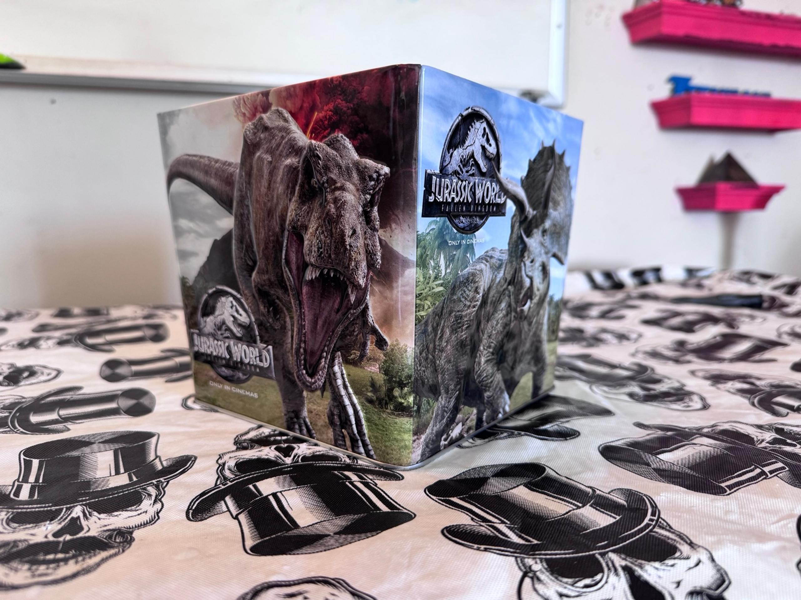 Jurassic World fallen Kingdom tin popcorn bucket