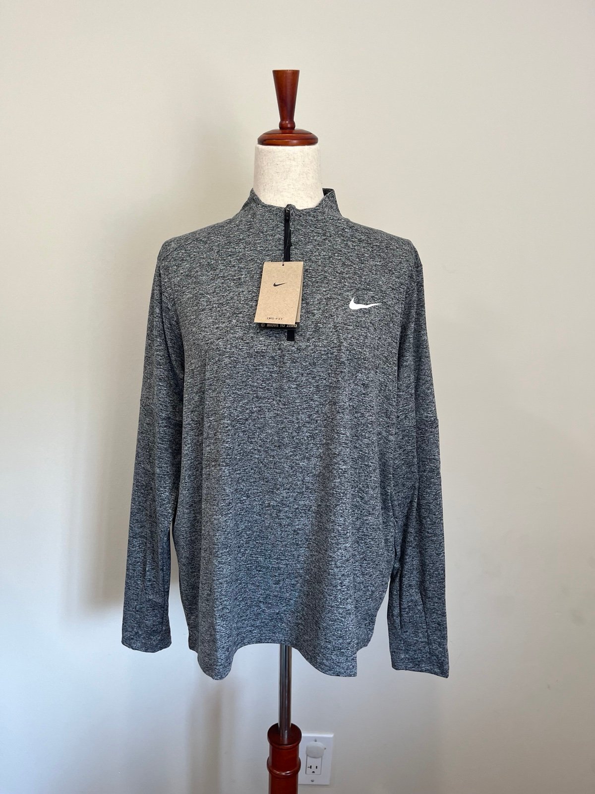 Nike Dri-FIT Element 1/2-Zip Top Black Heather Women's XL