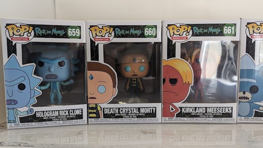 Funko Pop! Animation Rick and Morty Bundle x5!- 659 - 660 - 661 - 662 - 663