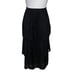 Akris Punto Polk Dot Devore Tiered Midi Skirt Black A Line Womens Size US 12