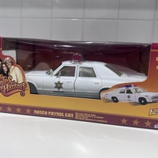 Dukes Of Hazzard Rosco Patrol Car Johnny Lightning 1:18 Diecast NIB