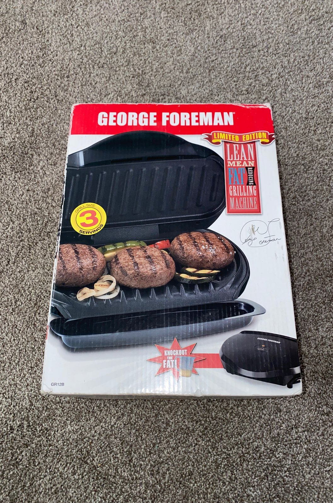 George Foreman 3 Serving grill NEW