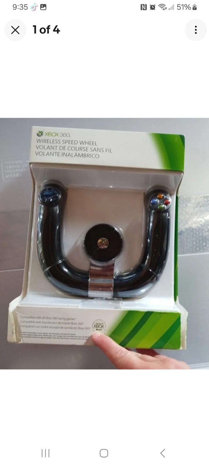 Wireless speed wheel xbox 360