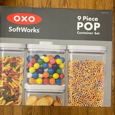 Brand New Oxo 9 piece PopUp Containers