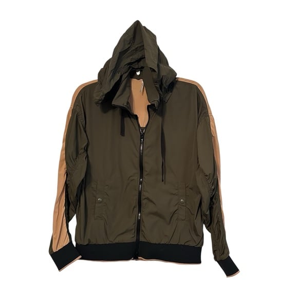 Free People High Line Green Lightweight Bomber Jacket XS