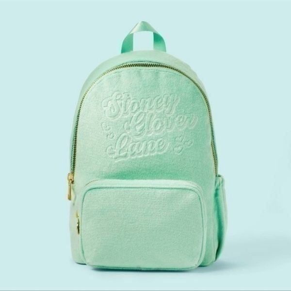 Stoney Clover Lane x Target Terry Cloth Embossed Backpack Light Green