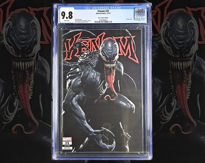 VENOM #25 CGC 9.8 RAFAEL GRASSETTI TRADE VARIANT - LIMITED 168 of 950 with COA