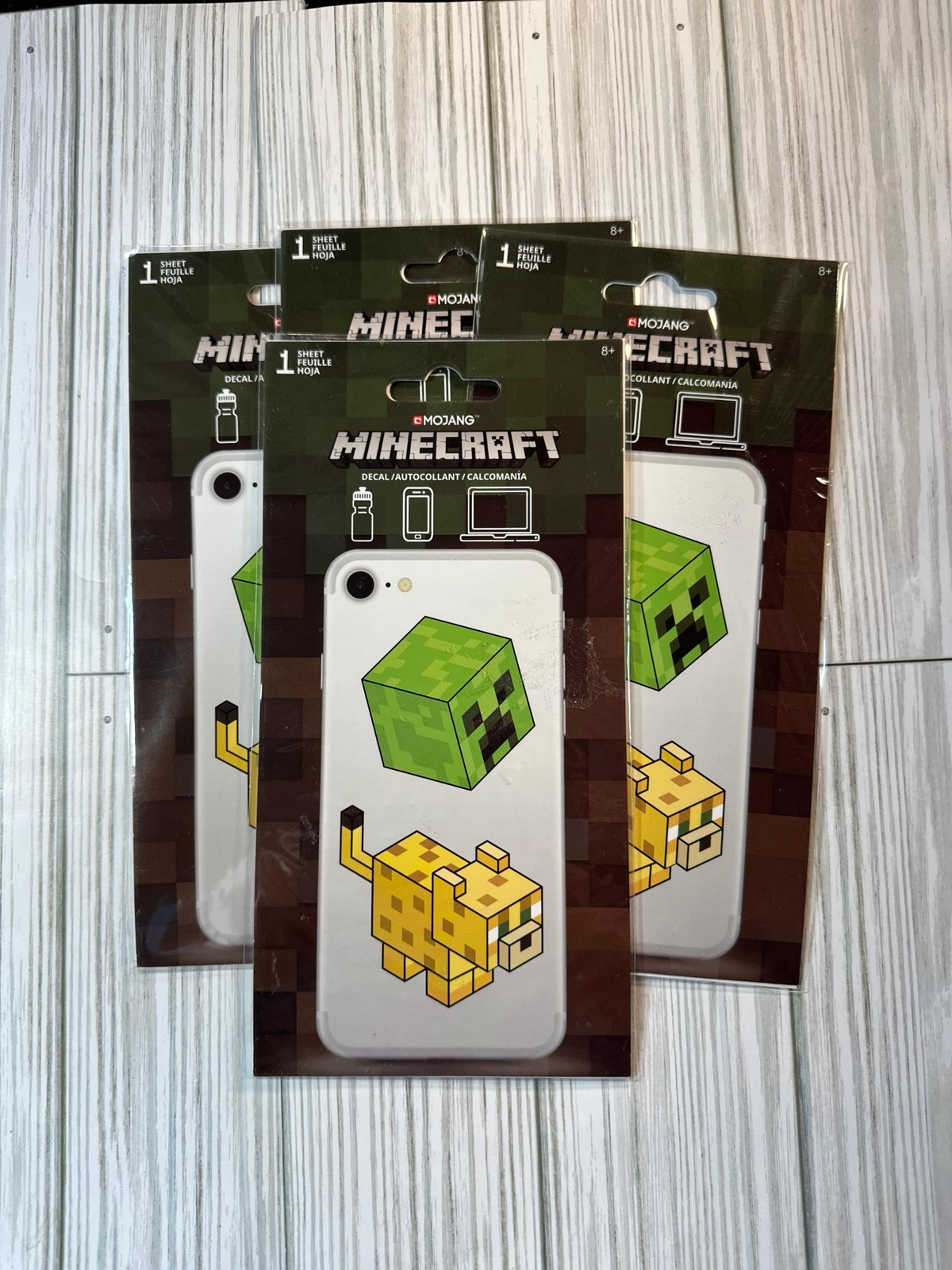 Mojang MineCraft Waterproof stickers NEW