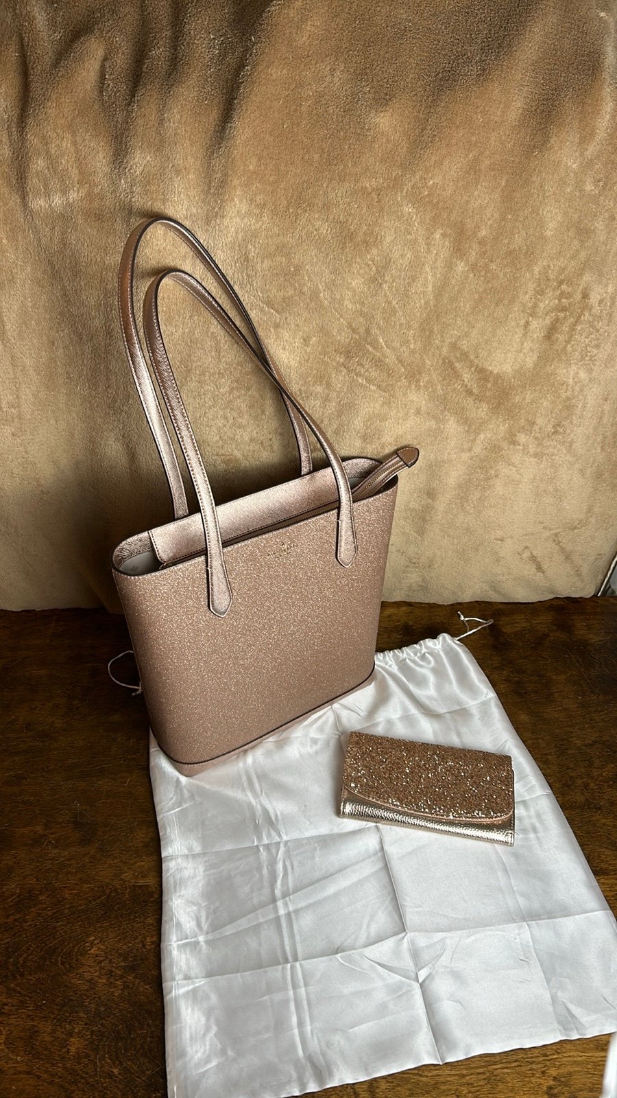 Kate Spade purse with unbranded dust bag and wallet