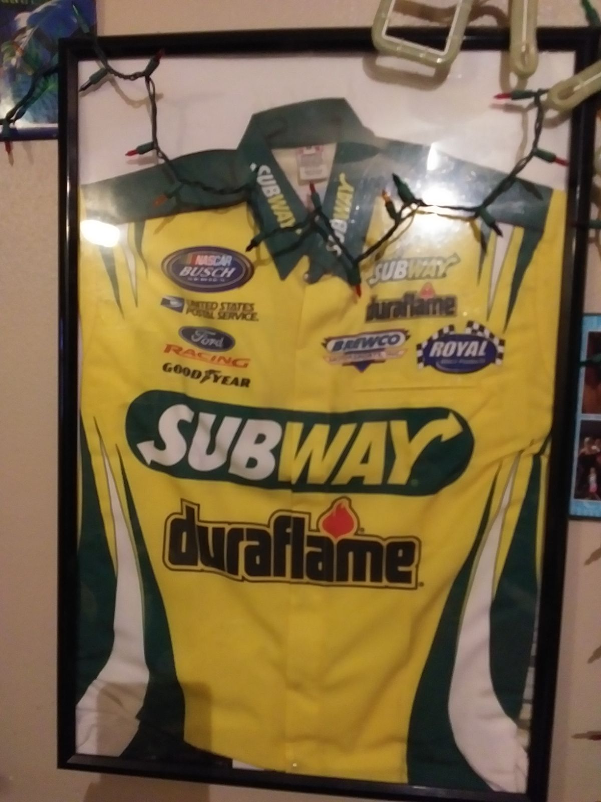 Autographed Subway racing jersey.
