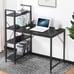 Computer Desk with Storage Shelves 47 Inch Home Office Desk with Reversible Book