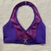 THE LINE UP PRO CHEER DANCE NFL NBA NHL PURPLE METALLIC AUDITION OUTFIT SET MED