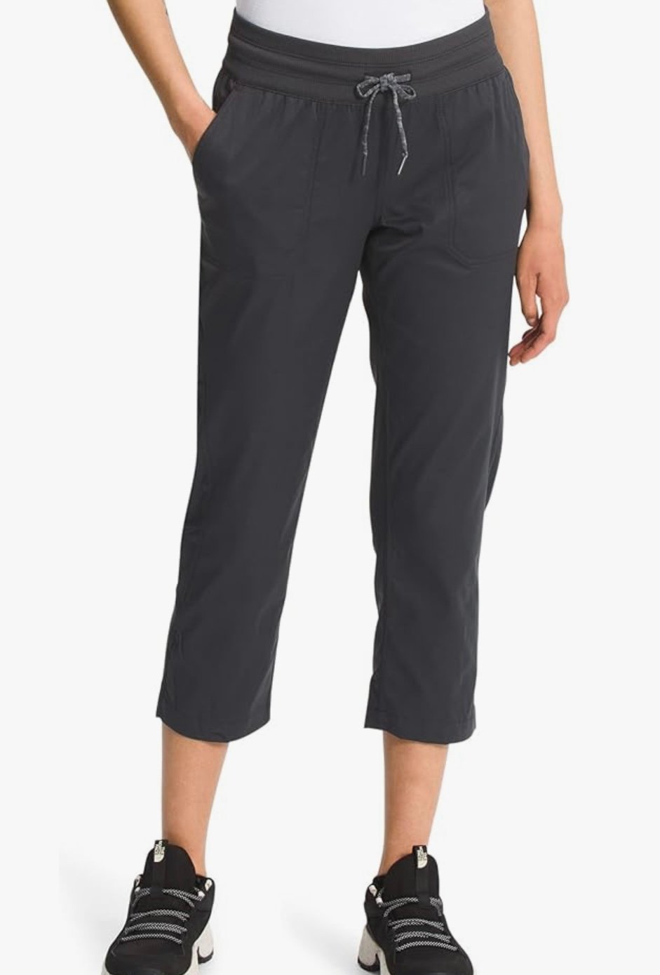 The North Face Pants Womens XS Black Aphrodite Motion Capris Nylon Elastic Waist