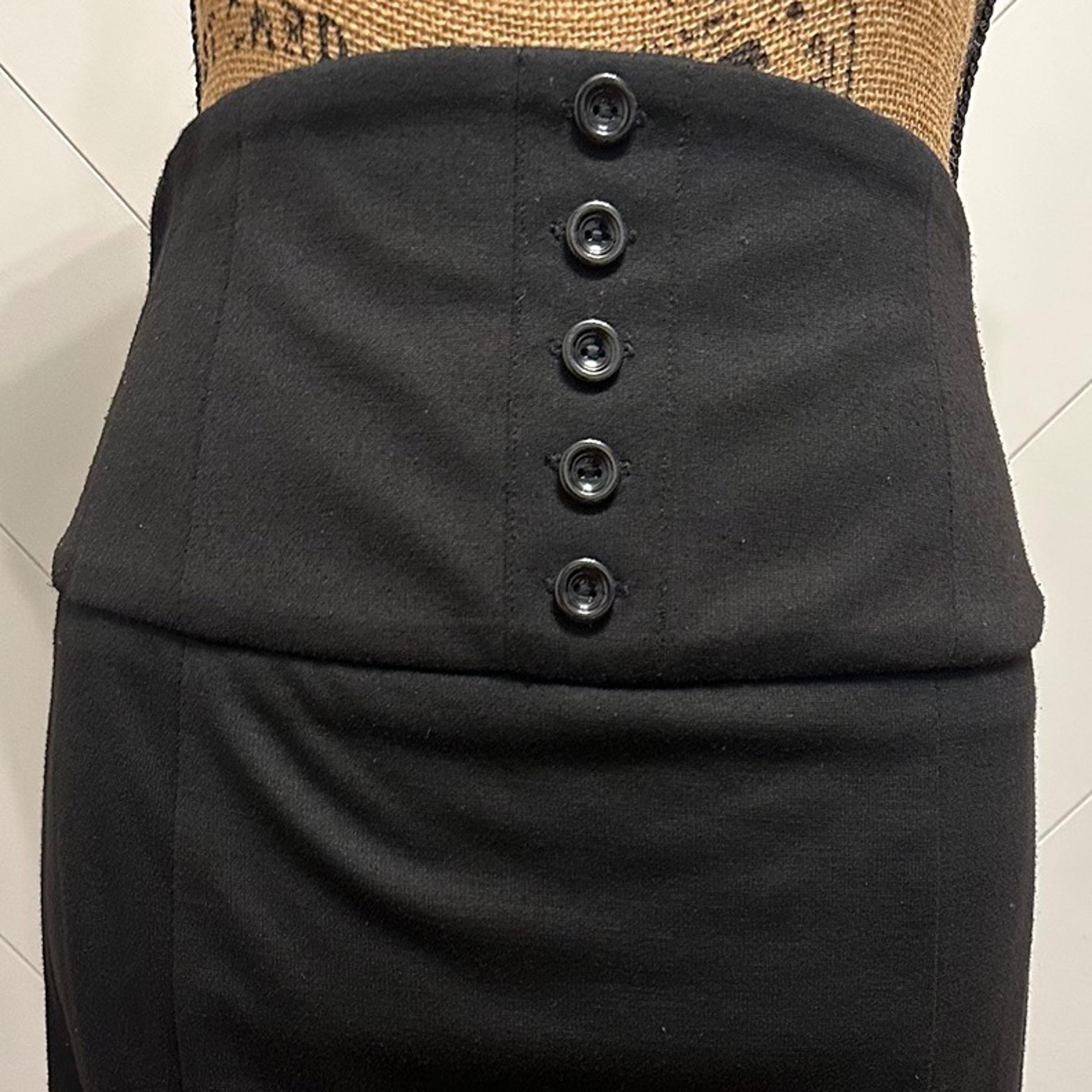 BCX High Waist Pencil Skirt, Knee Length (23") SZ: 5 , Black