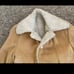 Men’s Vtg Tan Suede Leather Sherpa Lined Rancher Jacket Small