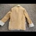 Men’s Vtg Tan Suede Leather Sherpa Lined Rancher Jacket Small