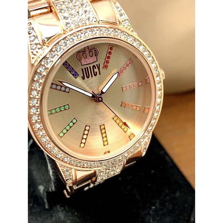Juicy By Juicy Couture Women's Watch JC/5014 Gemmed Quartz Rose Gold 34mm