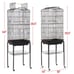 64 Large Metal Rolling Bird Cage with Open Play Top