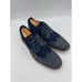 Johnston & Murphy Mens Navy Leather & Fabric Knit Duncan Wingtip Oxford Sz 11.5