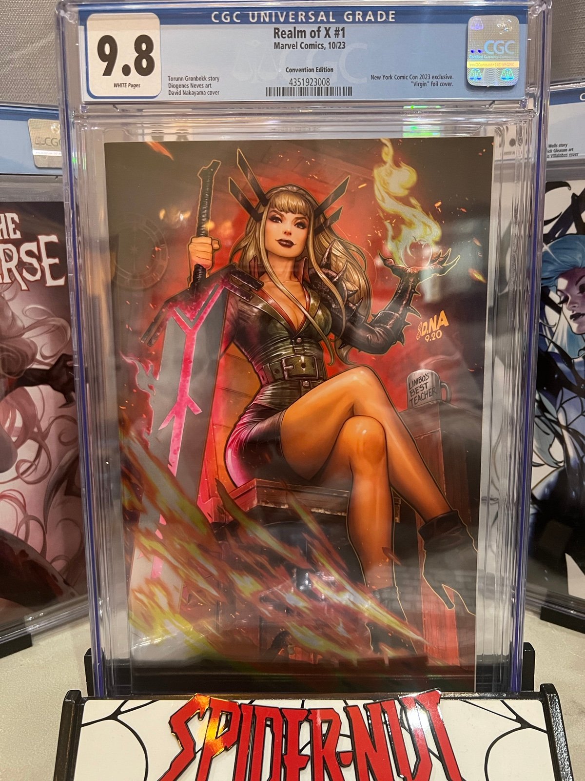 Realm of X #1 (2023 Marvel) David Nakayama NYCC Foil Virgin Variant CGC 9.8