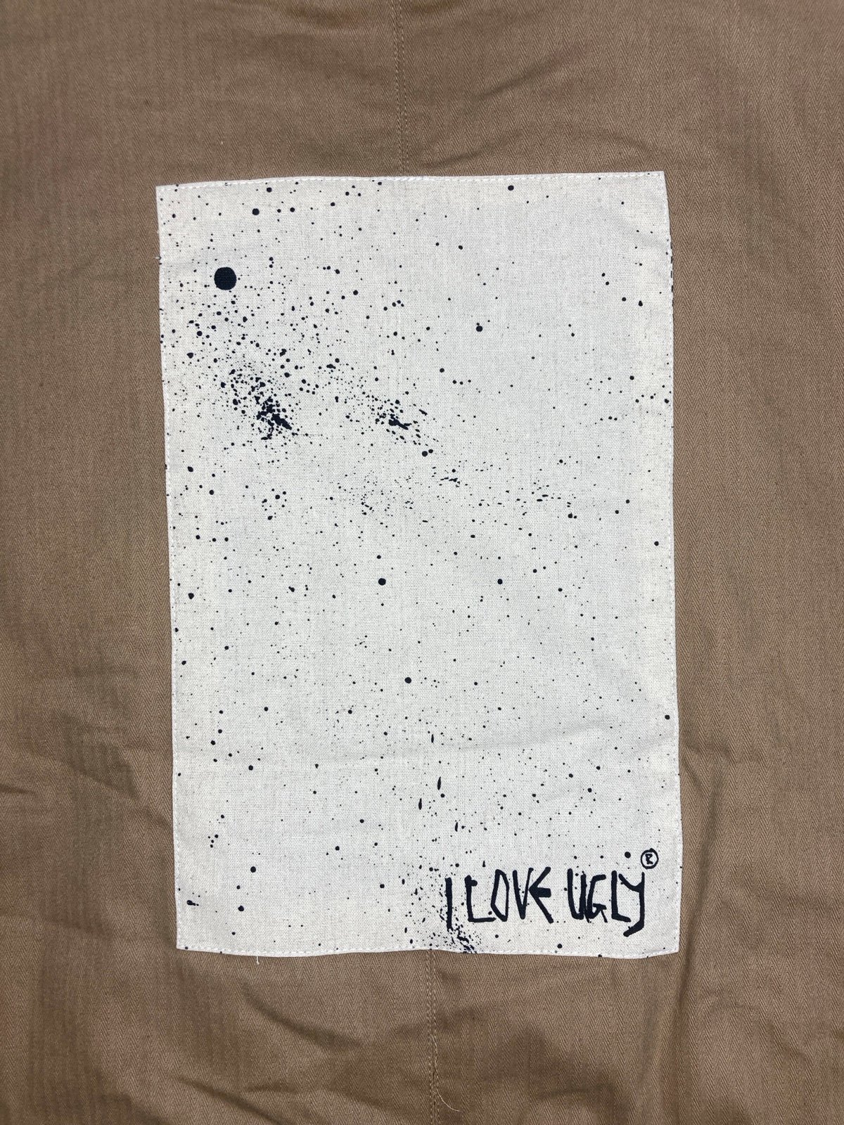 I Love Ugly Patch Trooper Bomber Jacket Size Medium