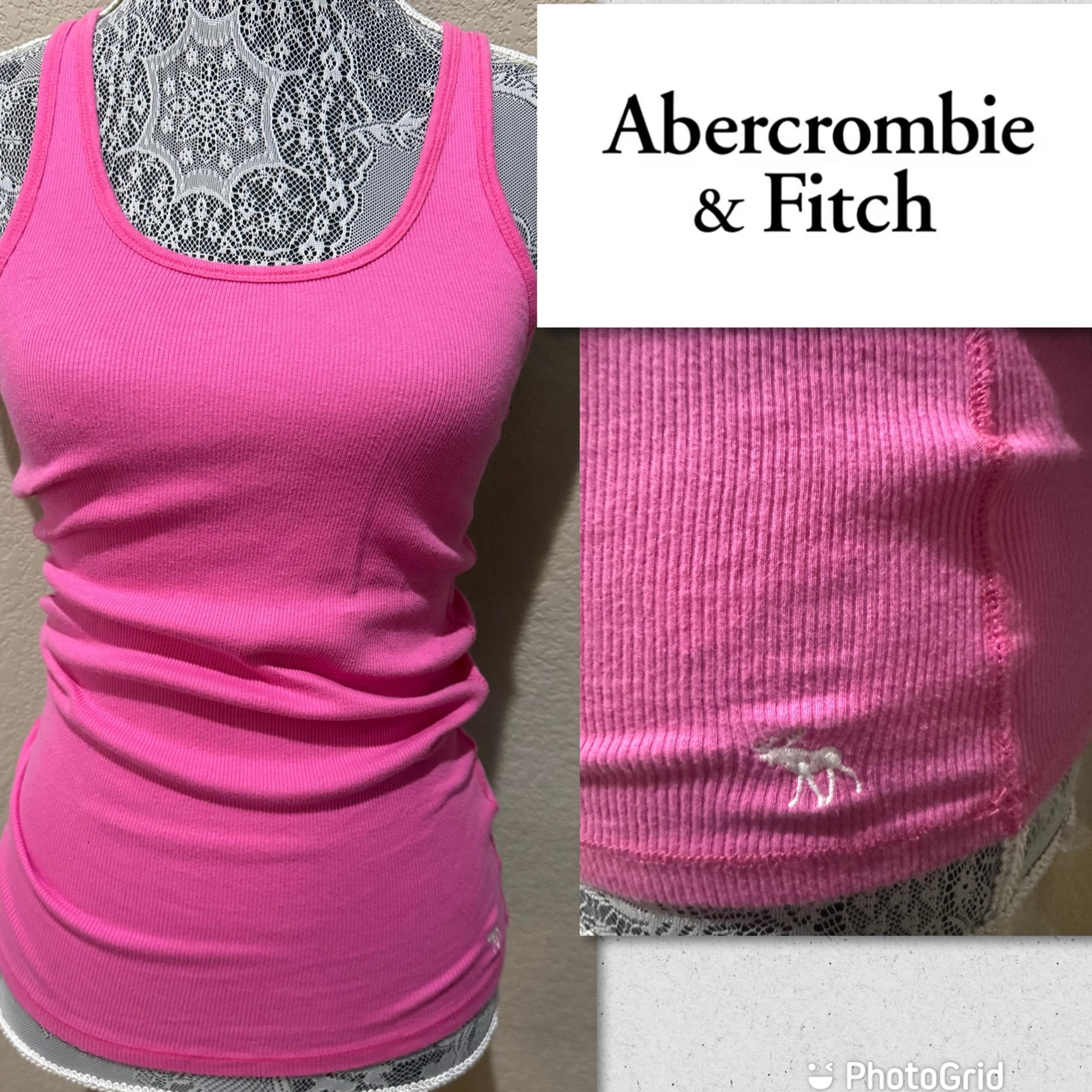 Abercrombie & Fitch Tank Y2K Vintage cotton stretch long basic rib women’s Large
