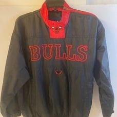 Vintage Chicago Bulls zipper wind breaker top youth 14/16