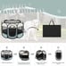 Dog Playpen, Puppy Pet Playpen Indoor for Medium Dogs, Dog Tent Crates Cage
