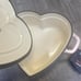 Smith & Clark IronWorks 3QT Enameled Cast Iron Dutch Oven Pink Heart Gold
